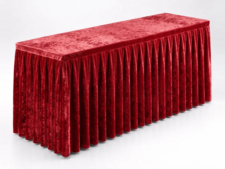 Red Velvet Table